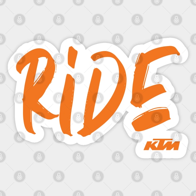 Ride KTM Sticker by tushalb